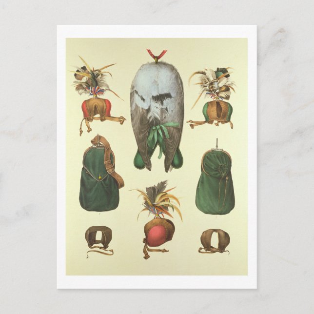 Carte Postale Équipement pour Falconry, de 'Traite de Fauconneri (Devant)