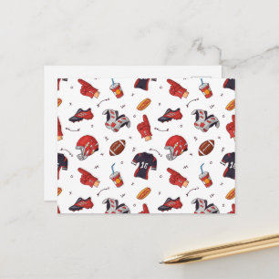 Carte Postale Équipement sportif de football avec Motif alimenta