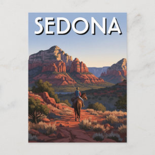 Carte Postale Équitation à Sedona Arizona Travel