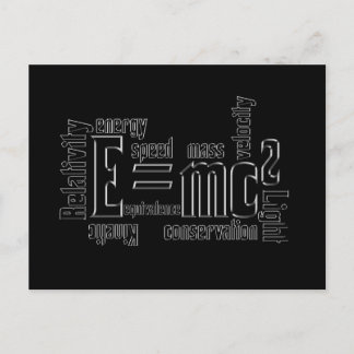 Carte Postale Équivalence de masse de la science métallique cool