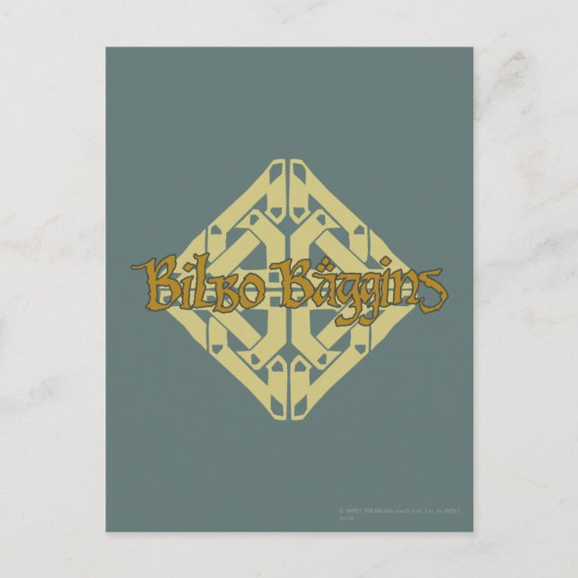 Carte Postale Erebor - BILBO BAGGINS™ Name (Devant)