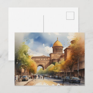 Carte Postale Erevan aquarelle