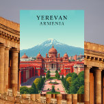 Carte Postale Erevan, Arménie Art Vintage voyage<br><div class="desc">Découvrez la ville captivante d'Erevan, en Arménie, avec cette carte postale vintage qui met en valeur son mélange unique d'histoire ancienne et de vitalité contemporaine. Erevan, l'une des plus anciennes villes du monde habitées en permanence, possède une architecture époustouflante, dont l'emblématique Carré de la République et le majestueux complexe Cascade....</div>