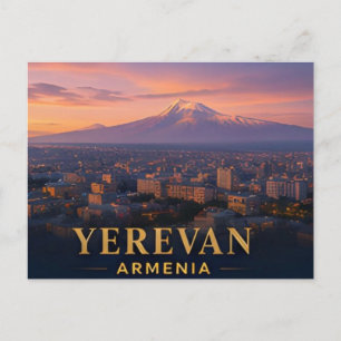 Carte Postale Erevan Arménie Destination de voyage de ville mode