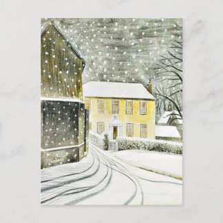 Carte Postale Eric Ravilious - Route de Hallstead sous la neige,