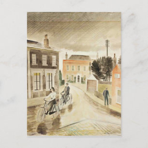 Carte Postale Eric Ravilious - Village Street, fine art