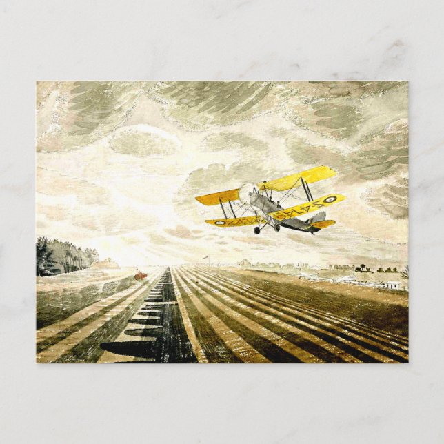 Carte Postale Eric Ravilit, Tiger Moth (Devant)