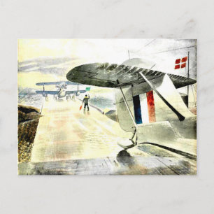 Carte Postale Eric Ravilit, Walrus Aircraft sur Slipway