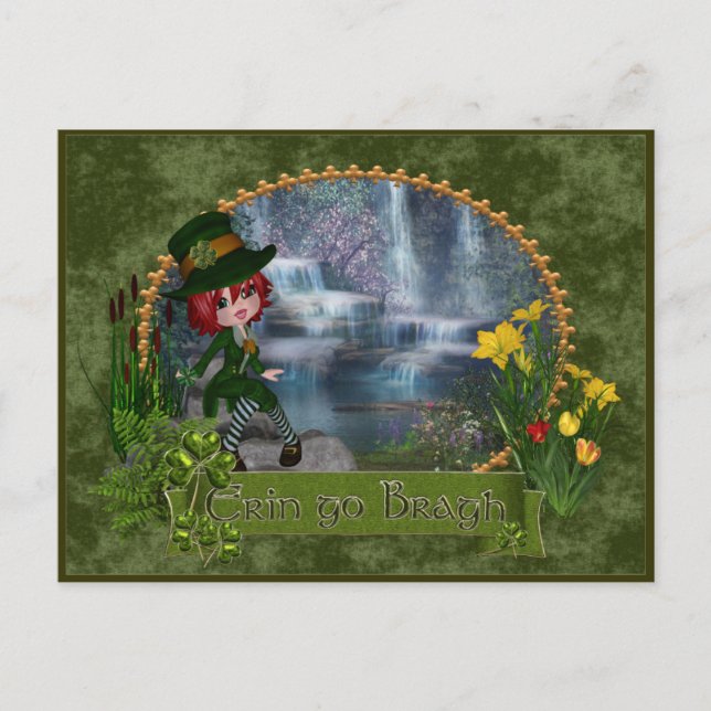 Carte Postale Erin Go Bragh St Patrick's Day (Devant)