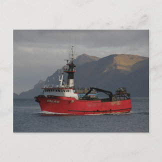 Carte Postale Erla N, Bateau de crabe en hollandais Harbour, Ala