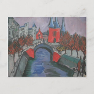Carte Postale Ernst Kirchner - Red Elisabeth Riverbank, Berlin