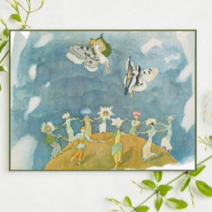 Carte Postale Ernst Kreidolf Vintage Flower Tale