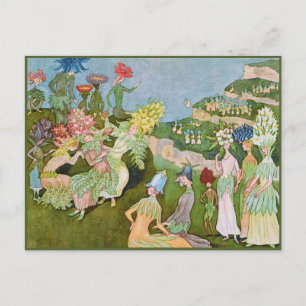 Carte Postale Ernst Kreidolf Vintage Flower Tale