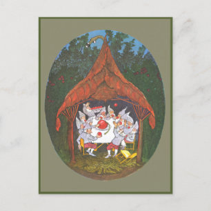 Carte Postale Ernst Kreidolf Vintage The Meadow Dwarfs