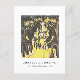 Carte Postale Ernst L. Kirchner - Belle Alliance Platz à Berlin