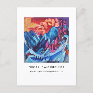 Carte Postale Ernst L. Kirchner - Paysage coloré Art moderne