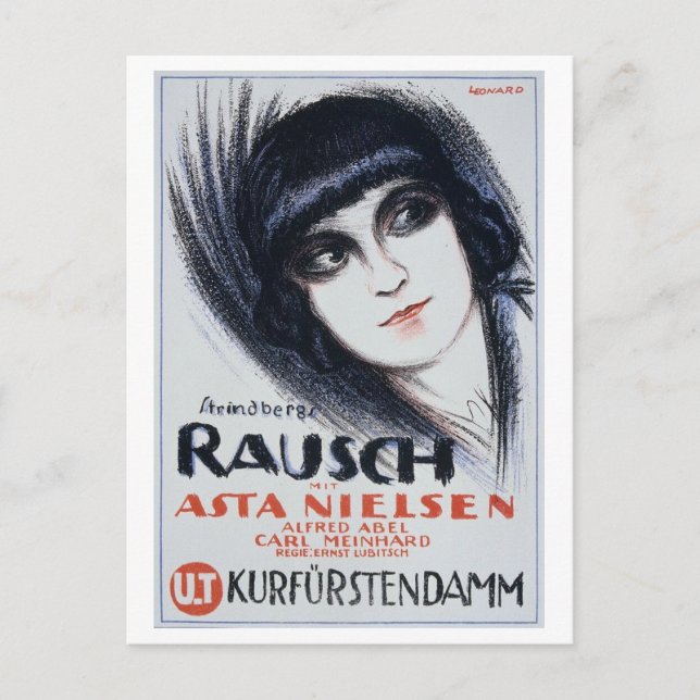 Carte Postale Ernst Lubitsch Rausch (Enivrement), 1919 (Devant)