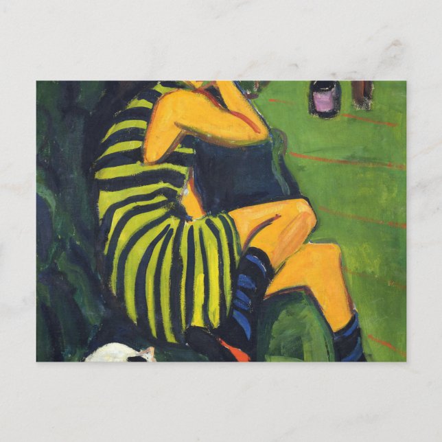 Carte Postale Ernst Ludwig Kirchner Artiste Marcella (Devant)