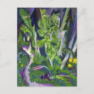 Carte Postale Ernst Ludwig Kirchner - Forêt de montagne