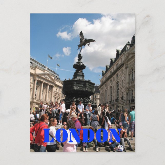 Carte postale Eros Piccadilly Circus Londres (Devant)