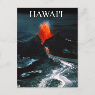 Carte Postale Éruption de Kilauea, Parc national des volcans d'H
