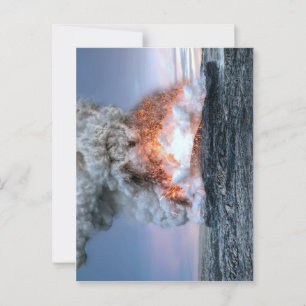 Carte Postale Eruption du volcan Kilauea à Hawaï,