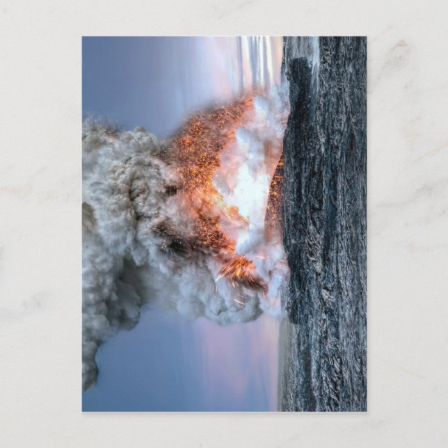 Carte Postale Eruption du volcan Kilauea à Hawaï,  (Devant)