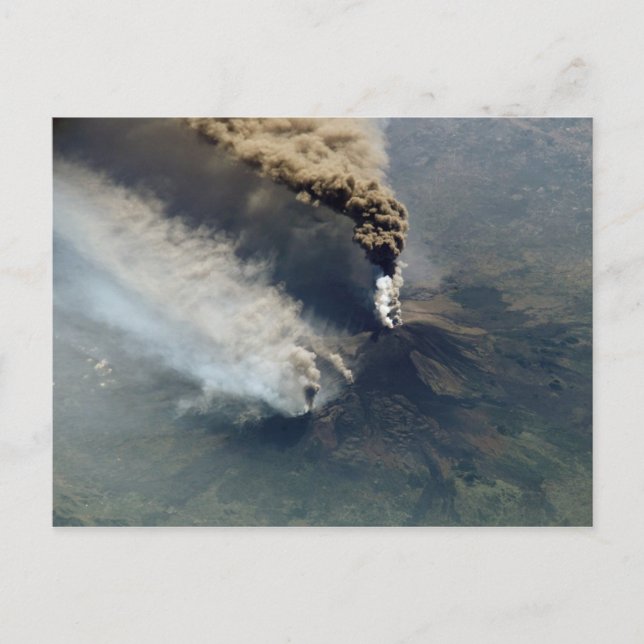 Carte Postale Éruption volcanique de l'Etna en 2002 (Devant)