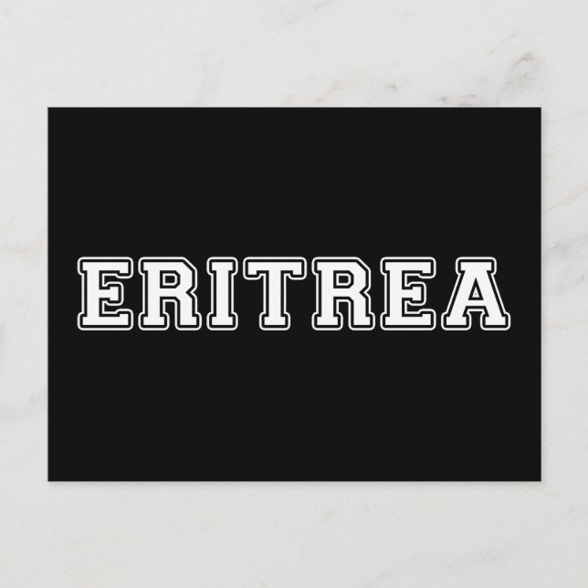 Carte Postale Érythrée (Devant)