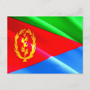 Carte Postale Érythrée - Drapeau érythréen -