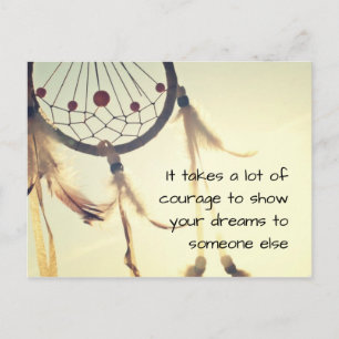 Carte Postale Es braucht viel Mut