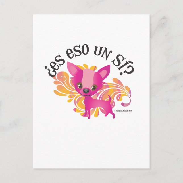 Carte Postale Es Eso un SI ? (Devant)