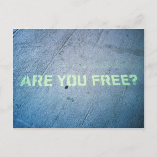 Carte Postale Es-tu libre ?