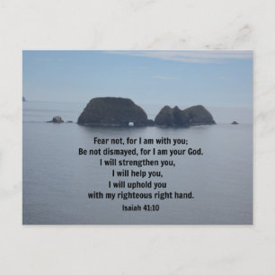 Carte Postale Esaïe 41:10 Ne crains point, car je suis avec toi