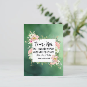 Carte Postale Ésaïe 43:1 Ne Crains Pas Car Je Vous Ai Racheté La