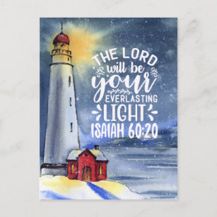 Carte Postale Ésaïe 60:20 Le Seigneur Sera Ta Lumière