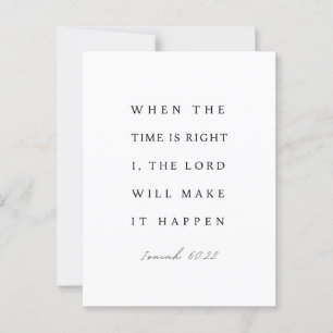 Carte Postale Ésaïe 60:22 Quand le temps est bon