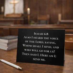 Carte Postale Esaïe 6:8 Me voici, Envoyez-Moi Des Missions Chrét