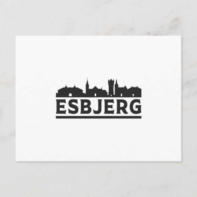 Carte Postale Esbjerg Danemark City Skyline Cityscape Voyage Cad (Devant)