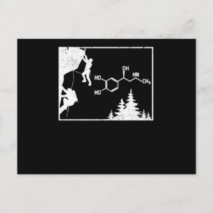 Carte Postale Escalade Adrénaline Formule chimique Bouldering