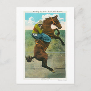 Carte Postale Escalade des Golden Stairs au Rodeo Annuel