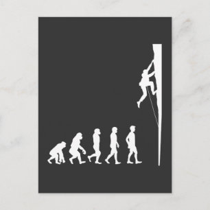 Carte Postale Escalade Evolution Climber Freeclimbing Adventurer