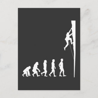 Carte Postale Escalade Evolution Climber Freeclimbing Adventurer