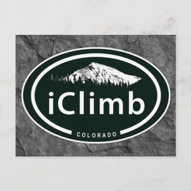 Carte Postale Escalade iClimb Colorado Rocky Mountain (Devant)