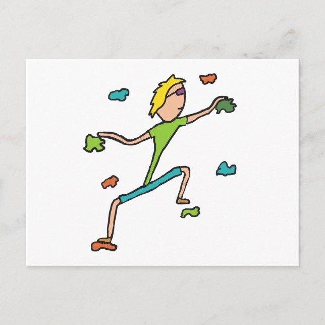 Carte Postale Escalade intérieure (Devant)