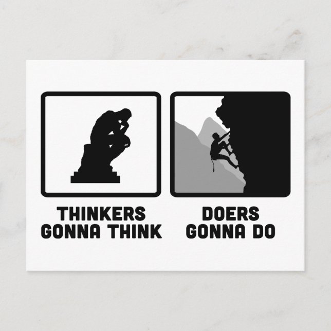 Carte Postale Escalade rocheuse (Devant)