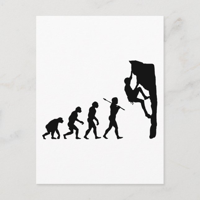 Carte Postale Escalade rocheuse (Devant)