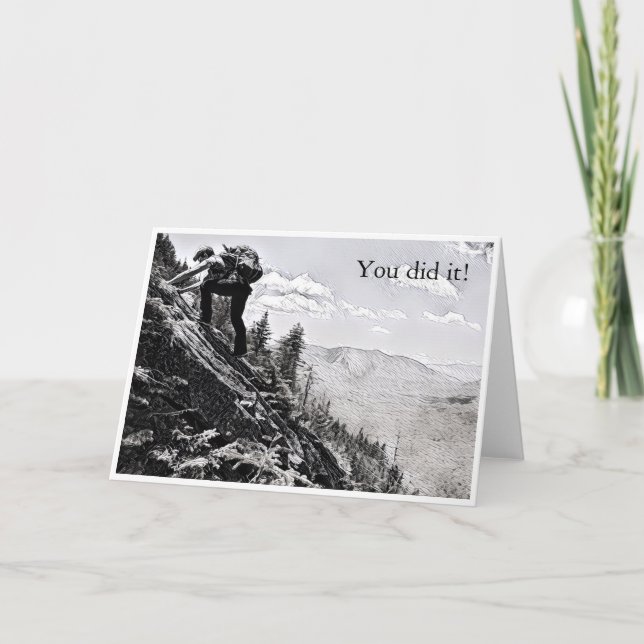 Carte postale - Escalade, vous l'avez fait ! (Devant)