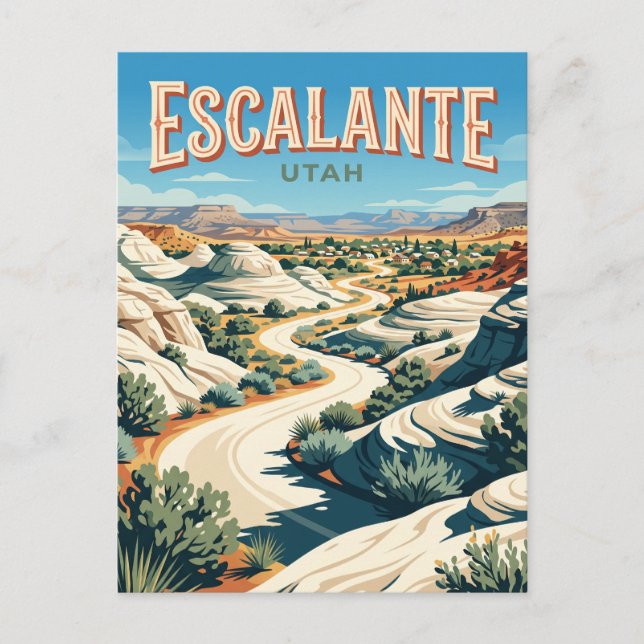 Carte Postale Escalante États-Unis (Devant)