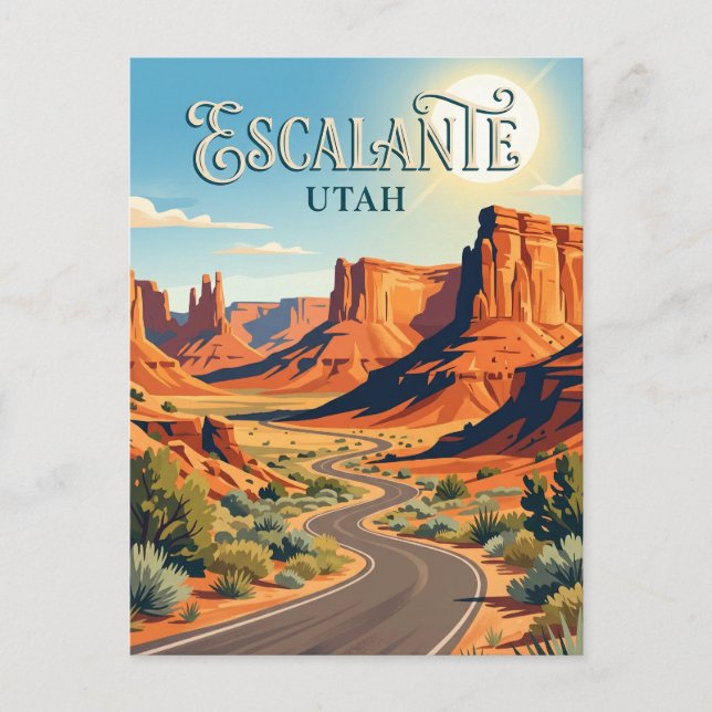 Carte Postale Escalante États-Unis (Devant)